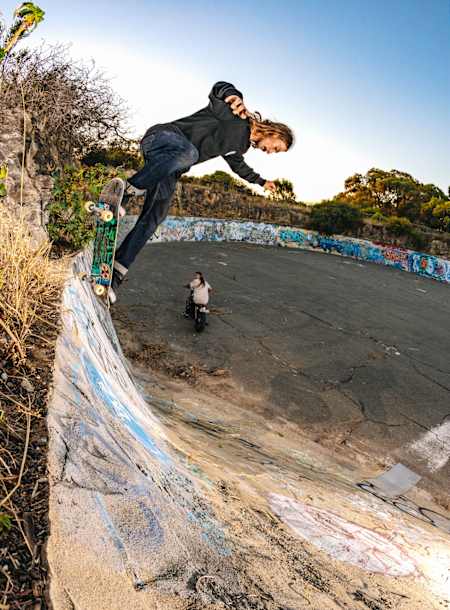 Heavy revs for the tow-in to liptrick at the rough-as Munster banks