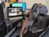 Pro Tekken player Jeannail Carter, aka Cuddle Core, in training.