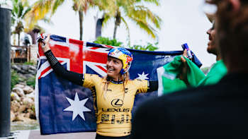 Molly Picklum bei den Lexus WSL Finals Fiji 2025