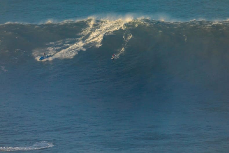 Sessions Surfing Massive Nazare Waves Video