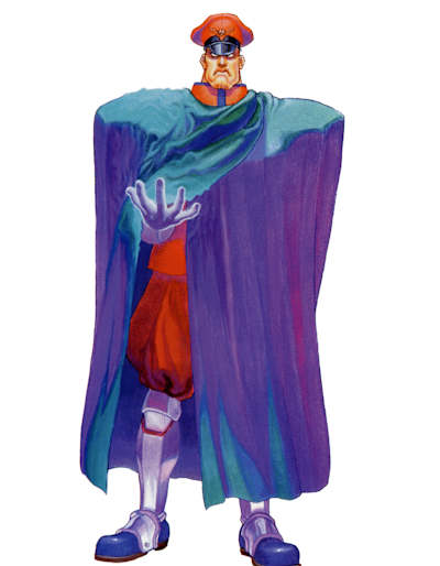 M. Bison mit Cape und rotem Hut