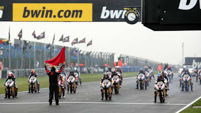 The grid in Donington 2008