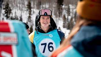 Scotty James awaits his scores at the Burton US Open in Vail, Colorado, USA on February 28, 2019.