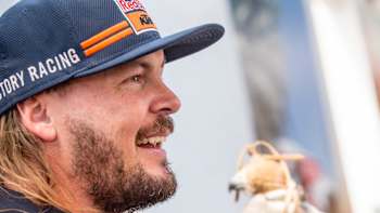 Toby Price (AUS) of Red Bull KTM Factory Team is seen at the Red Bull Energy Station of Rally Dakar 2020 at Jeddah, Saudi Arabia on January 4, 2020.