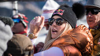 Lindsey Vonn of the United States of America poses for a photograph prior to the alpine ski world Cup in Kitzbühel, Austria on January 24, 2020.
