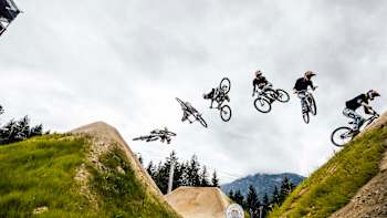 Emil Johansson performs Red Bull Joyride in Whistler, British Columbia, Canada on 18 August, 2019.  