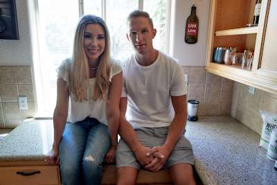 Paul Basagoitia and Nichole Munk, who have been together since 2010, at their home in Minden.
