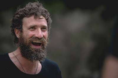 Joah James profile shot 'The Kiwi Bushman' in New Zealand.