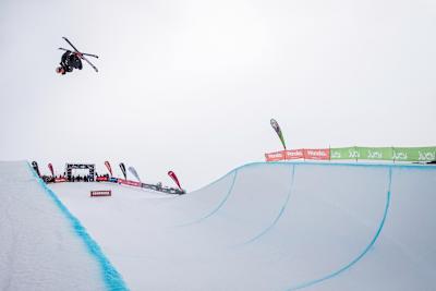Nico Porteous performs at the Winter Games NZ