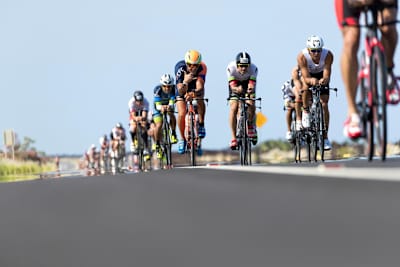 The first of the age group men hot on the tails of the pro women in the IRONMAN World Championship.