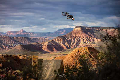 The late afternoon light, gorgeous backdrop, and Andreu Lacondeguy's super stylish off-axis flip allowed everything to come together in this shot.
