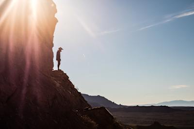 The image evokes the thought process the riders experience throughout the week-is this doable, not doable, the risk, reward, and the consequences.