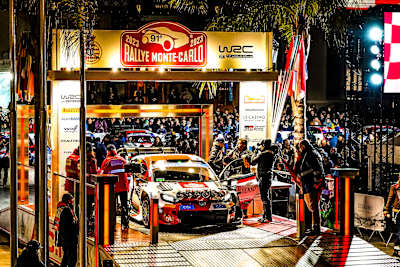Kalle Rovanperä takes the Ceremonial Start at Rally Monte Carlo for the first time as a defending World Champion.