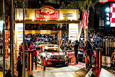 Kalle Rovanperä takes the Ceremonial Start at Rally Monte Carlo for the first time as a defending World Champion.