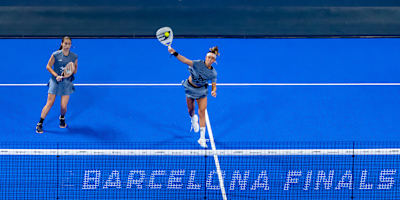 Bea González, Claudia Fernández competing in Final the Premier Padel 2025 Finals semifinals in Barcelona, ​​Spain on December 14, 2025