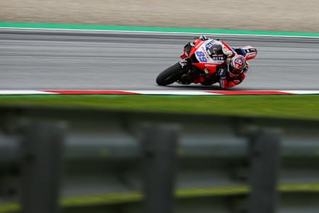 MotoGP, Grand Prix of Styria, Red Bull Ring. Image shows Jorge Martin on his way to a maiden premier class victory.