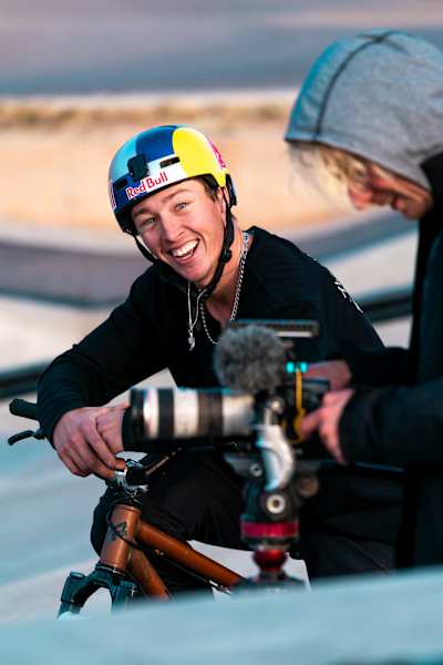 Retrato del rider Jaxson Riddle.