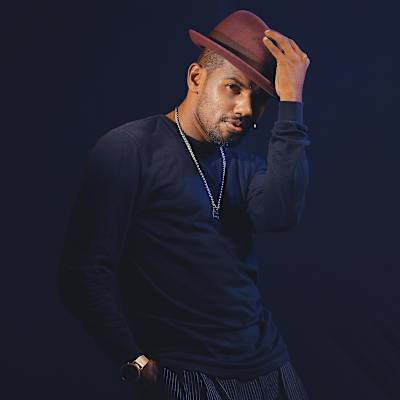 Indian popping and locking dancer Nimble Funk poses for a profile photo.