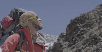 Max Kausch tackles Cerro El Plomo during his epic Andes 6K+ challenge.