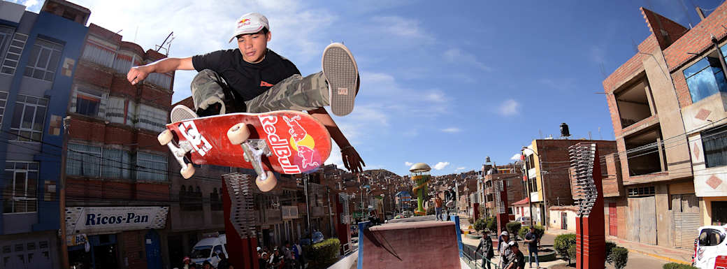 Skateboarding Red Bull