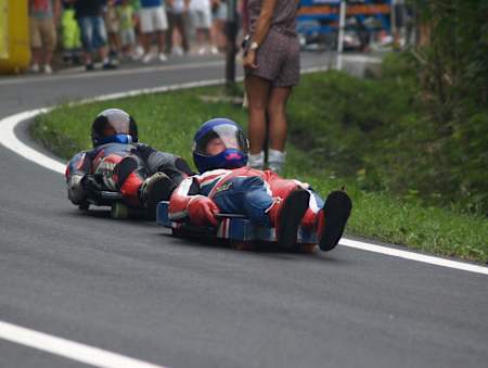 Former street luge world champion Peter Eliot