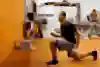 Dante Exum performs lunges during a workout at Red Bull HQ, in Santa Monica, CA, USA on May 22, 2014.