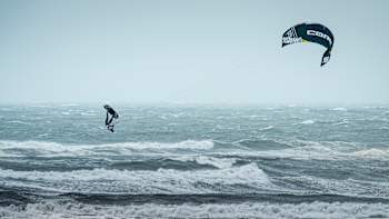 Participant in action during the Red Bull Megaloop in Zandvoort, The Netherlands on June 8 2019.