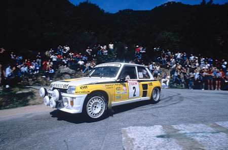 Jean Ragnotti - Jean Marc Andrié, Renault 5 Tour de Corse, Rally Tour de Córcega de 1983, WRC.