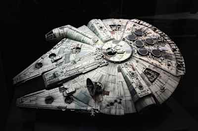 Millennium Falcon interstellar ship, from Star Wars.