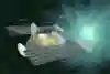 A computer-generated image of Helios 2 in space.