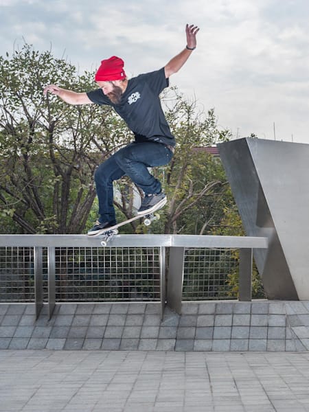 Chris Haslam – Crooked grind. Shot by Brian Caissie
