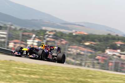 Mark Webber of Australia and Red Bull Racing drives during practice for the Turkish Formula One Grand Prix at Istanbul Park on May 28, 2010, in Istanbul, Turkey.