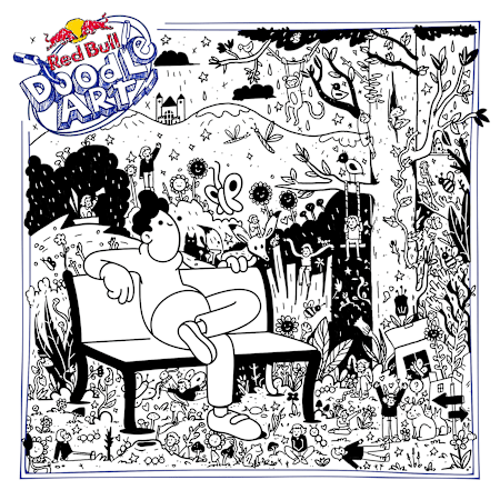 The World Final winning doodle for Red Bull Doodle Art 2023.