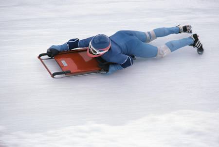 Cresta run in St. Moritz, Switzerland.