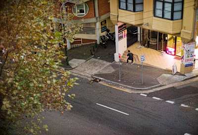 Ryan Wilson vaults a road gap