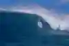 Professional big wave surfer from Hawaii, Ian Walsh, drops into a wave at Jaws on December 2, 2020.