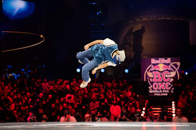 Nadia of Russia competes during the Red Bull BC One World Final at the Ergo Arena in Gdansk, Poland on November 6, 2021.