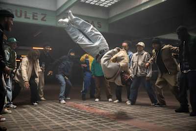 Alvin at the shoot of the Red Bull BC One Paris announcement teaser