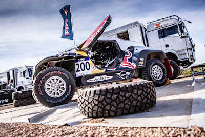 Stéphane Peterhansel's X-Raid Mini JCW Team vehicle ready for Rally Andalusia 2020