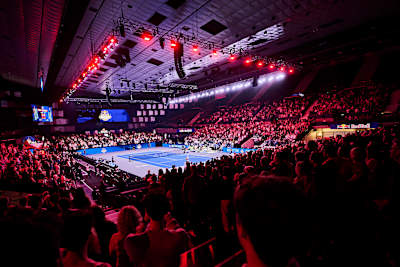 Die Tennis-Fans erlebten in der Wiener Stadthalle eine Tennis-Party