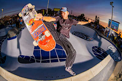 Gavin Bottger launches a stylish frontside move at Red Bull Bowl Ripper 2026 in Marseille, France.