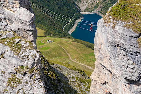 Klettersteig am Roc du Vent