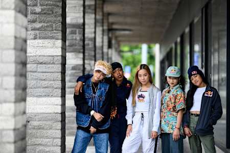Group photo of the female Red Bull Dancers