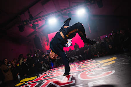 Infante at 2019's Red Bull BC One UK Cypher