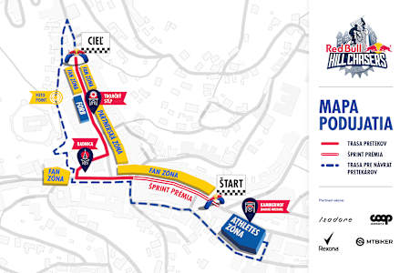 Mapka Red Bull Hill Chasers