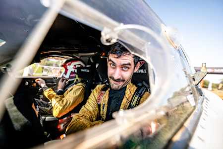 Guillaume de Mevius auf Etappe 5 der Rallye Südafrika, 2025.