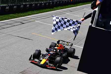 Max Vertappen at the Canadian Grand Prix.