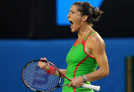 Tennisspielerin Andrea Petkovic bei den Australian Open 2011.