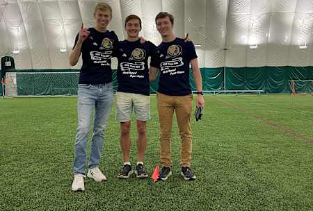 Record Team Left to Right: Nathan Erickson, Dillon Ruble,  Garrett Jensen