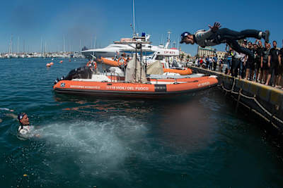 Ott Tänak en Italia durante el Mundial de Rallies 2017.